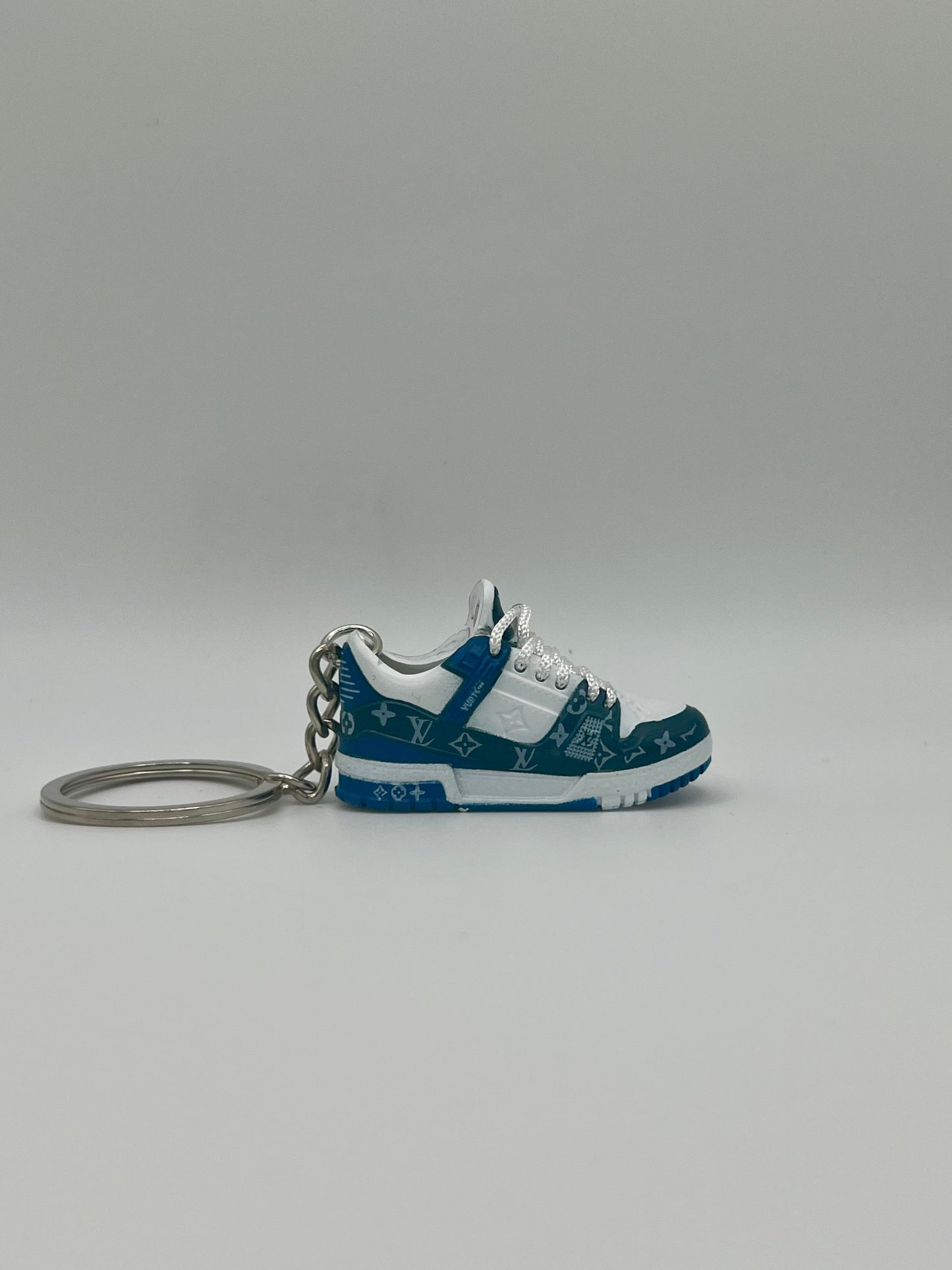 Louis Vuitton LV Trainer Monogram Denim White Blue