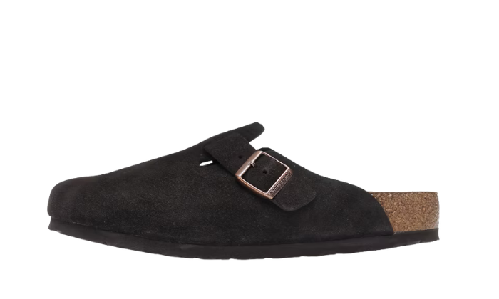 Birkenstock Boston Black Suede