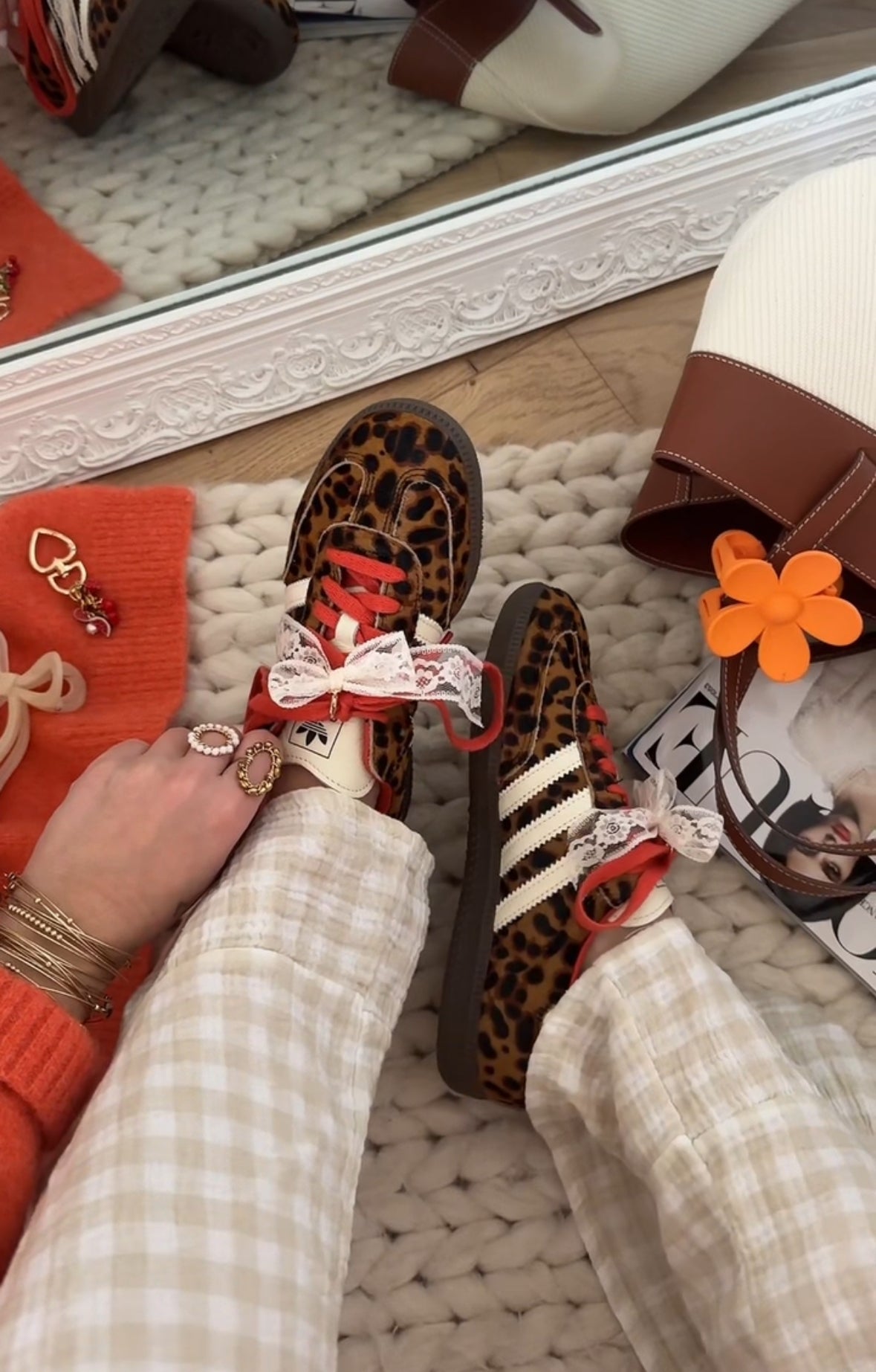 Adidas Samba OG Leopard Red Preloved